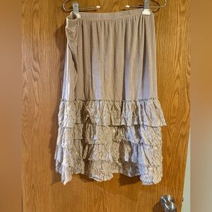 Elegant Cream Lace skirt extender